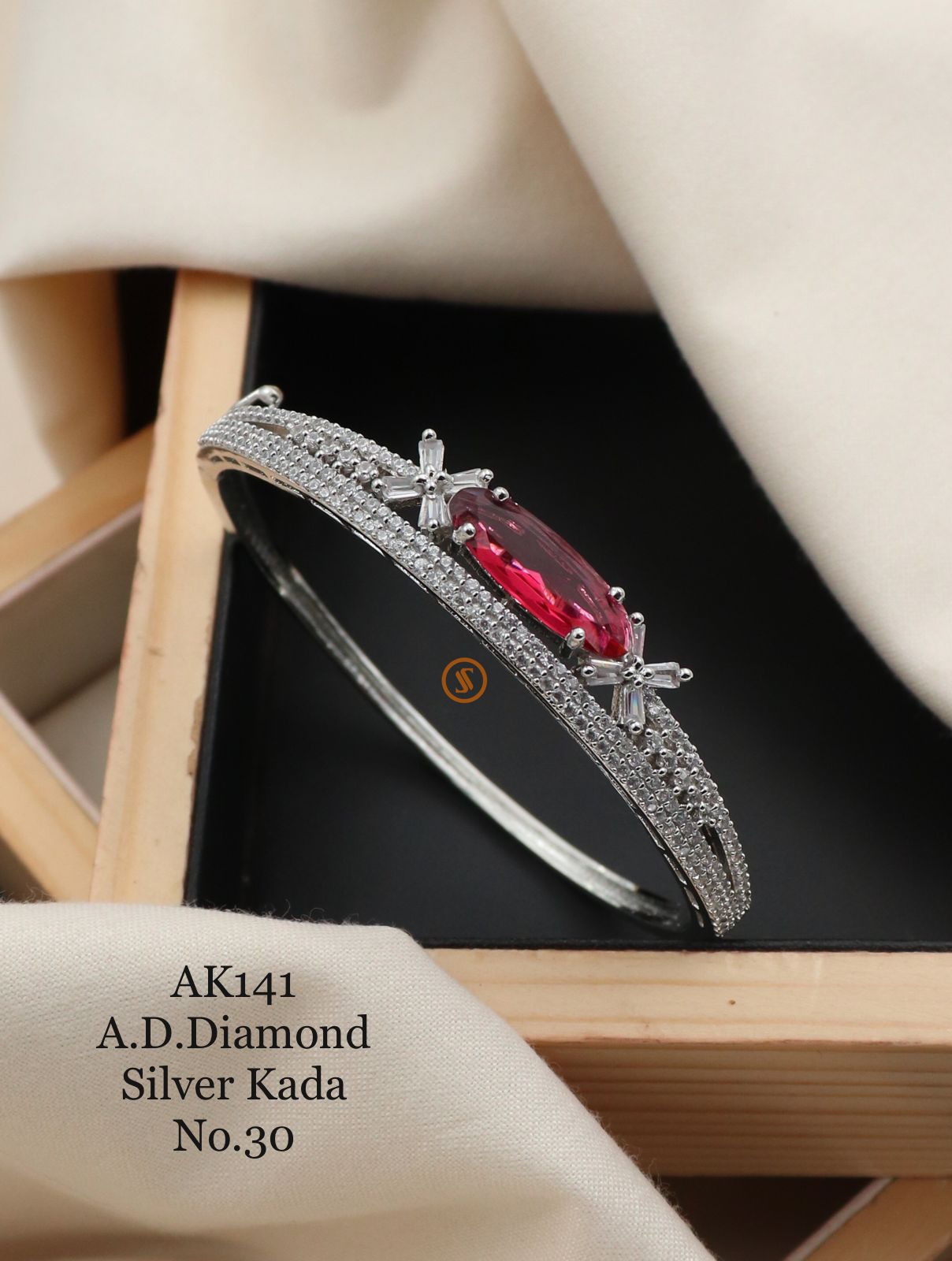 Designer Ad Diamond 4 Rose Gold Kada Catalog
